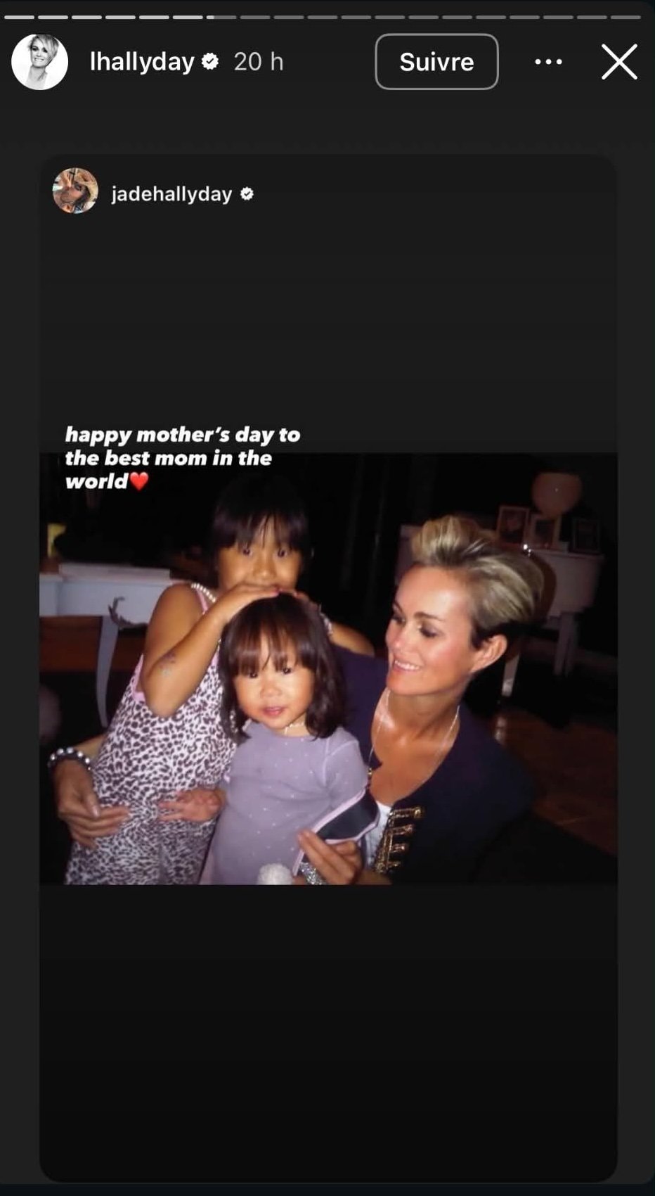 Mother s Day: Laeticia Hallyday and Her Daughters Jade and Joy