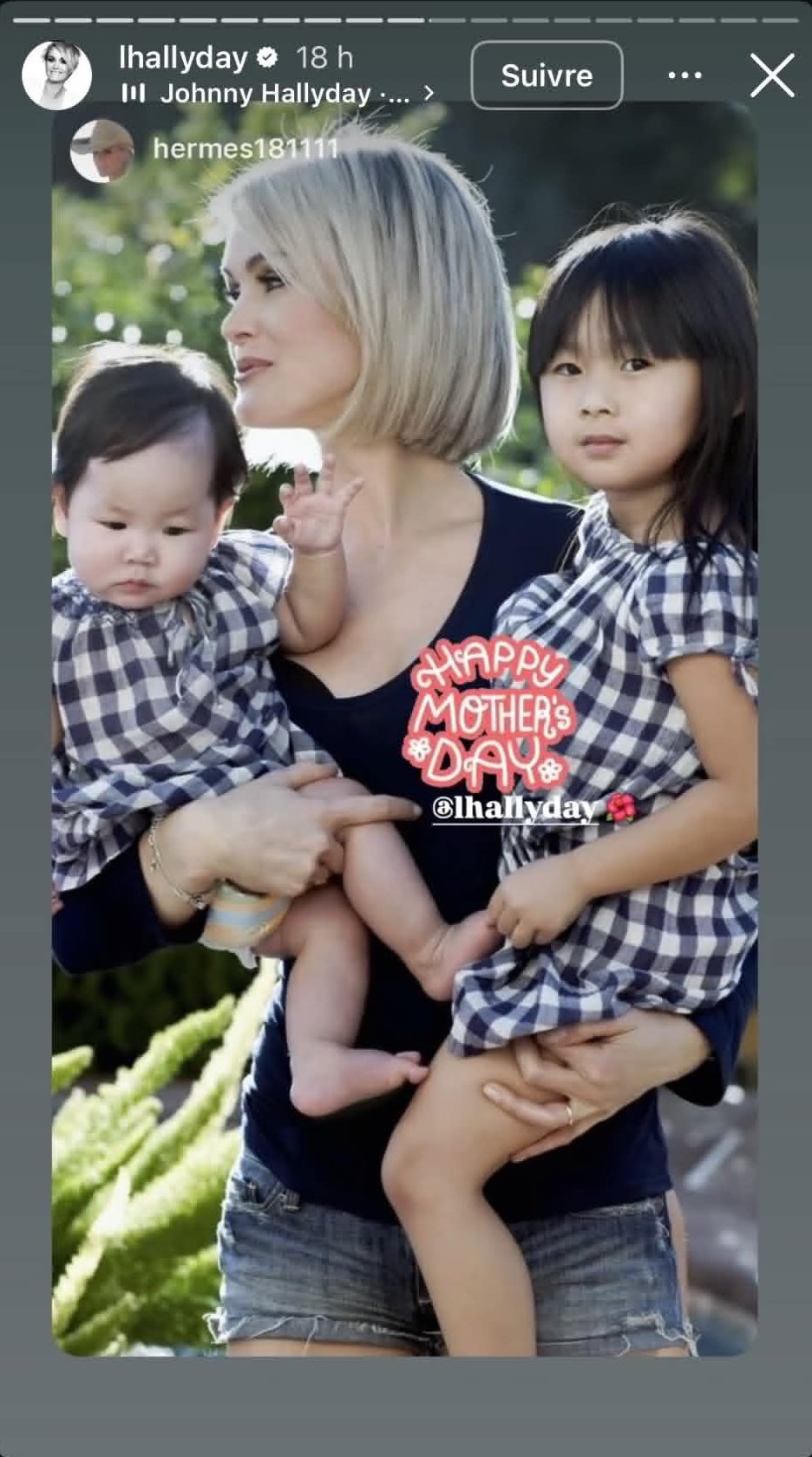 Mother s Day: Laeticia Hallyday and Her Daughters Jade and Joy