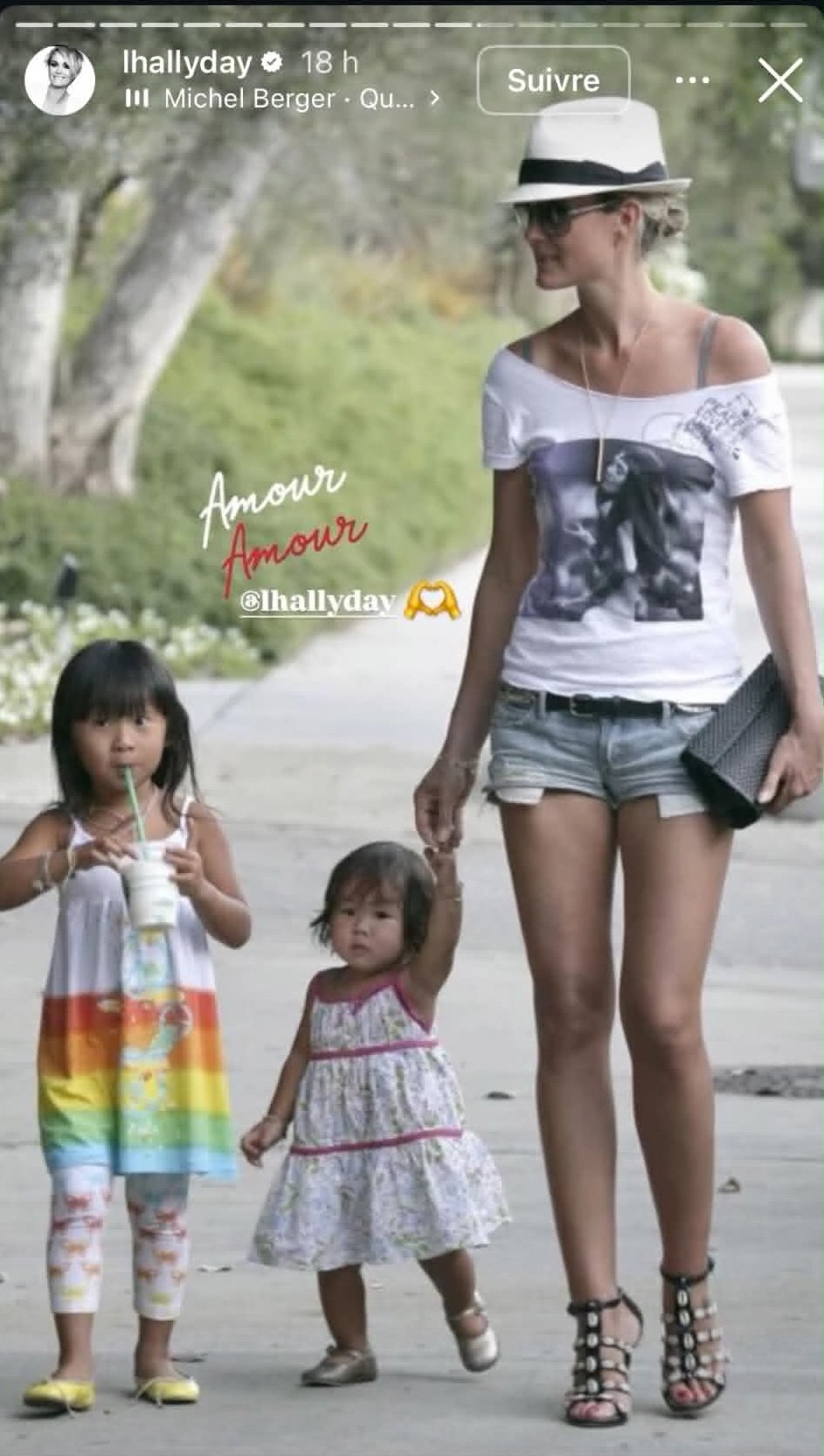 Mother s Day: Laeticia Hallyday and Her Daughters Jade and Joy