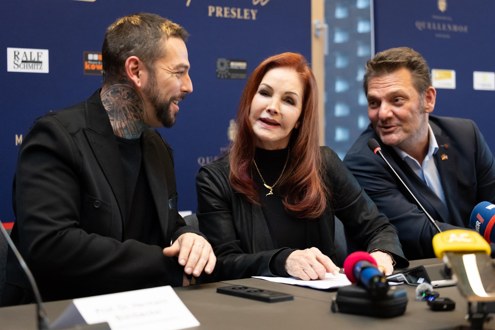 Priscilla Presley and Son Navarone Garibaldi Garcia Dazzle Together in Germany – Their Stylish Look Catches Online Attention 2 Priscilla Presley and Son Navarone Garibaldi Garcia Dazzle Together in