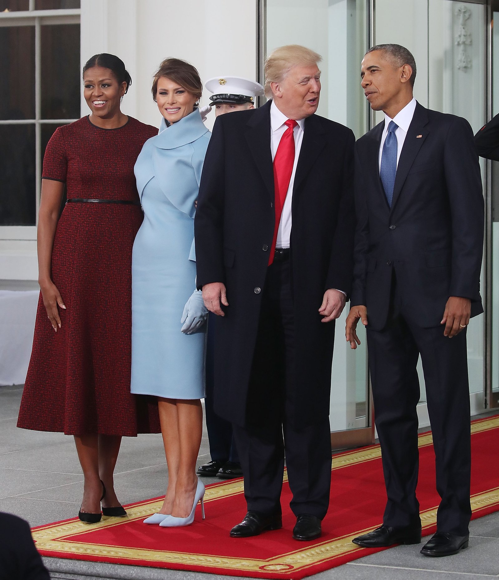 1793097129 372 Melania Trumps Election Day Outfit A Pale Blue Blouse Beige