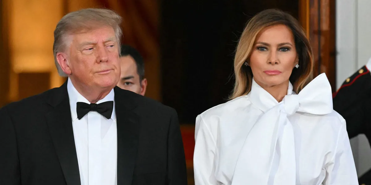 Melania Trump s Election Day Outfit: A Pale Blue Blouse, Beige