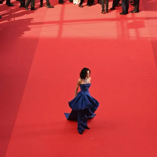 Demi Moore Shines in Blue After Bold Hair Transformation at Cannes – See the Stunning Photos