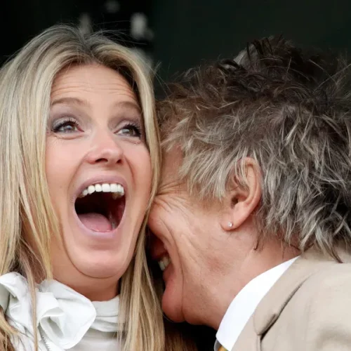 Penny Lancaster Shares Emotional Photo with Rod Stewart Following Health Announcement, Revealing the Meaning Behind Her Song Choice