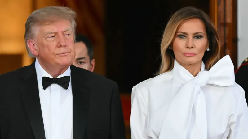 Melania Trump s Election Day Outfit: A Pale Blue Blouse, Beige
